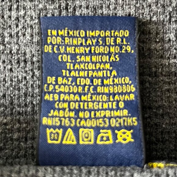 Polo Ralph Lauren Long Sleeve Thermal Shirt Mens Large Gray Waffle Knit - Picture 6 of 6